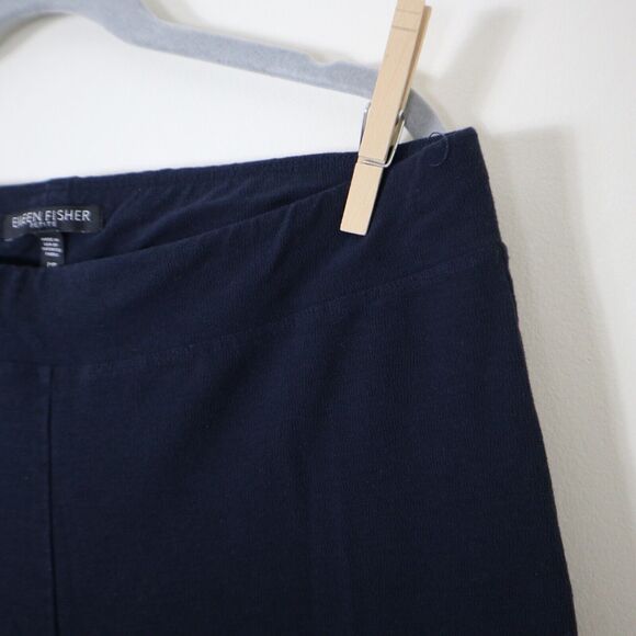 Eileen Fisher Size PP System Washable Crepe Slim Ankle Pant Navy Blue - Picture 6 of 10